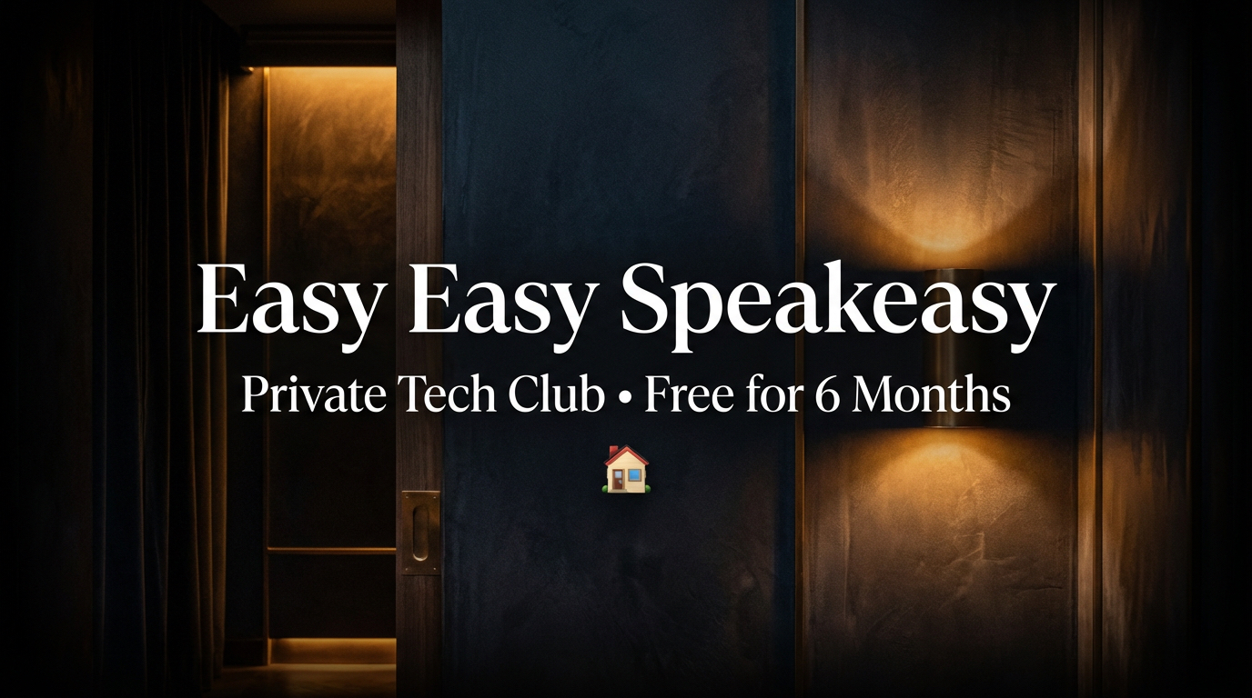 Easy Easy Speakeasy — Private entrance to an exclusive tech club